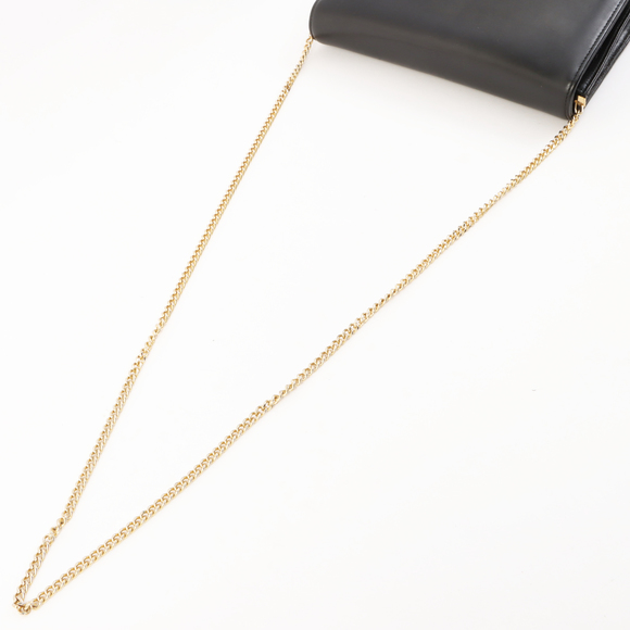 DIOR Logo Plate Metal Clasp Pocket Shoulder Bag Black - Picture 16 of 16